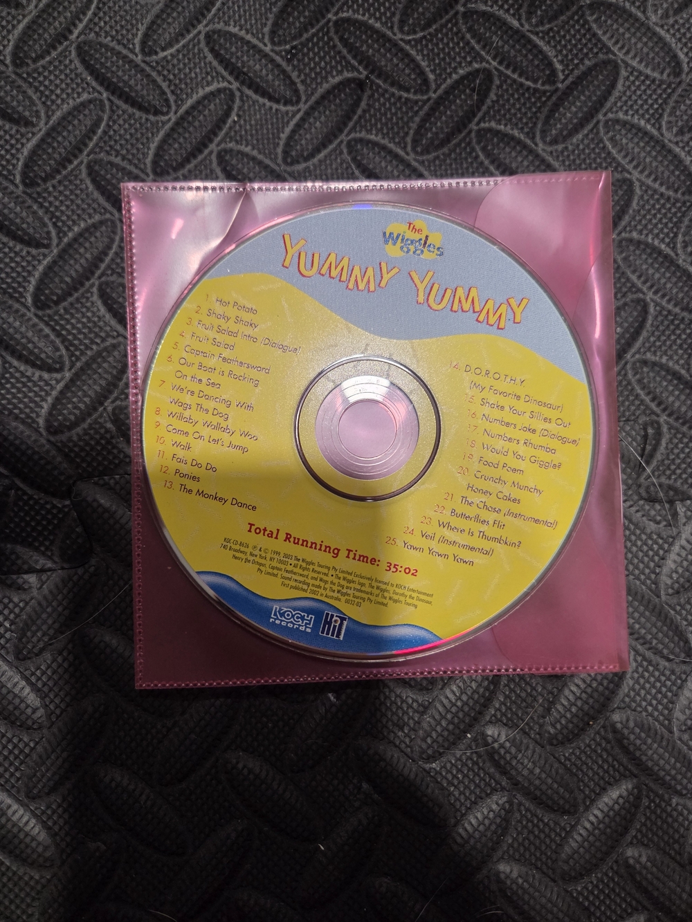 Wiggles Yummy Yummy CD
